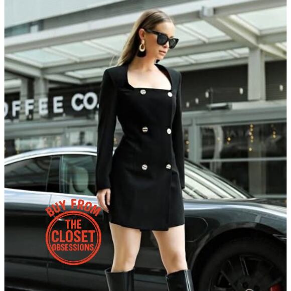 ZARA Short Blazer Dress NWT - Picture 1 of 16